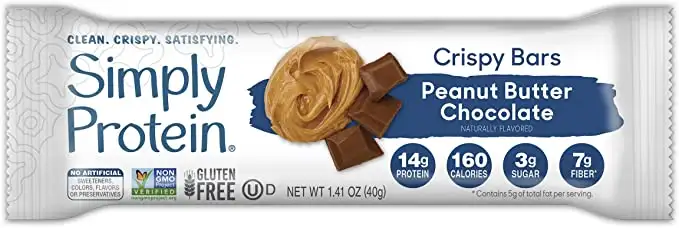 SimplyProtein Peanut Butter Chocolate Crispy Bar