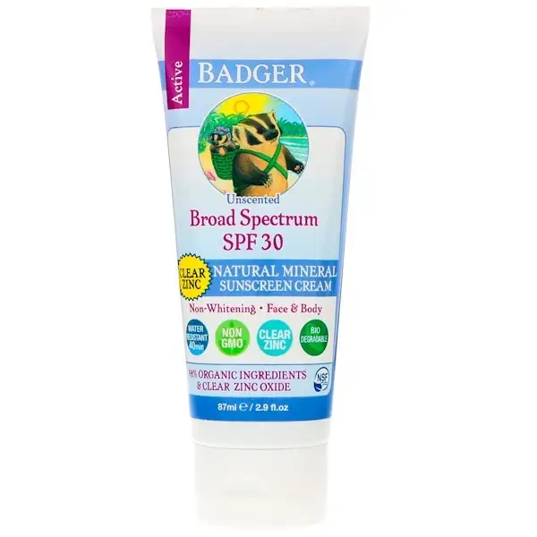 Badger Broad Spectrum SPF 30 Natural Mineral Sunscreen