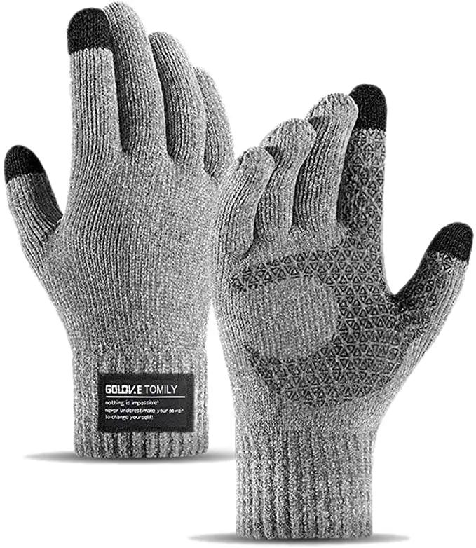 Tomily Winter Thermal Warm Chenille Touchscreen Gloves