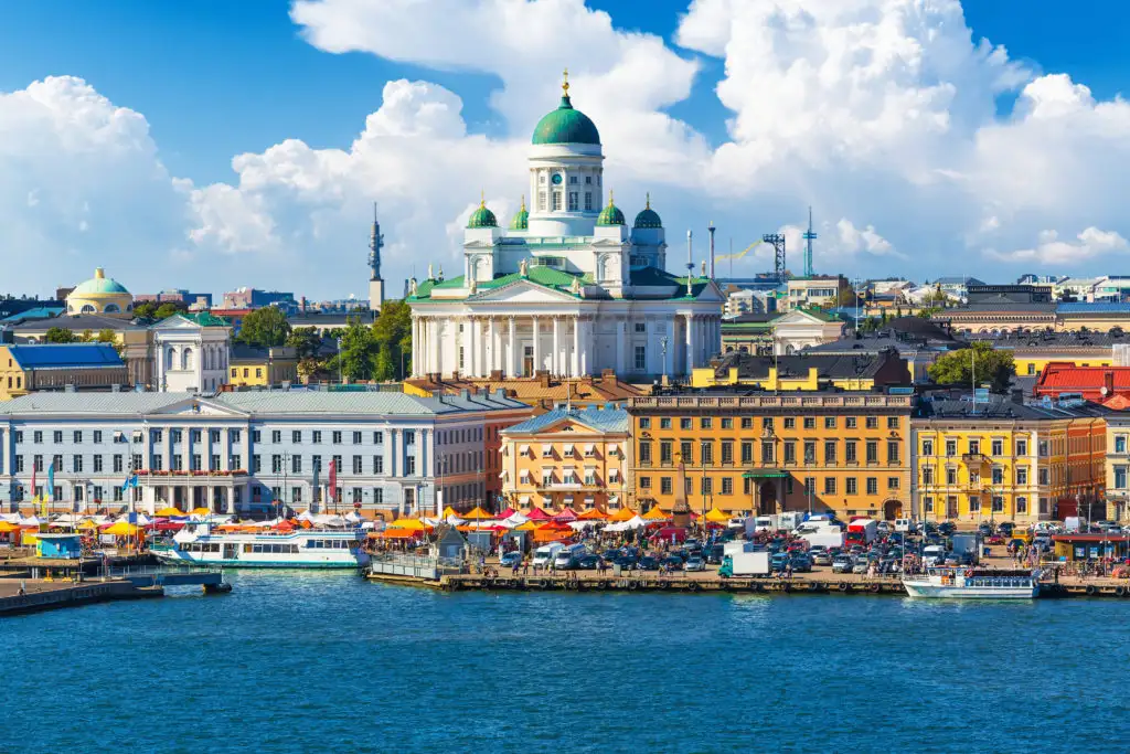 Old Town pier in Helsinki, Finland