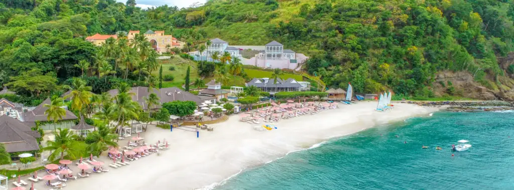 Aerial view of BodyHoliday in St. Lucia