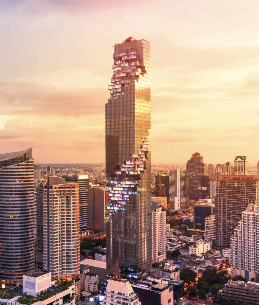 Rendering of upcoming The Standard hotel in Bangkok, Thailand