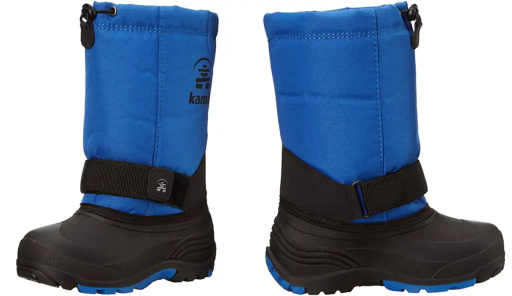 A pair of Kamik Rocket Cold Weather Boots, waterproof footwear for kids