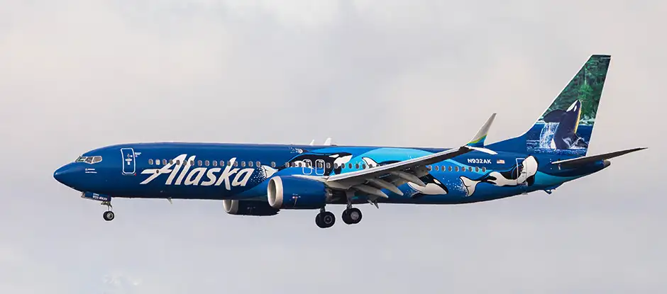 West Coast Wonders airplane from Alaska Airlines