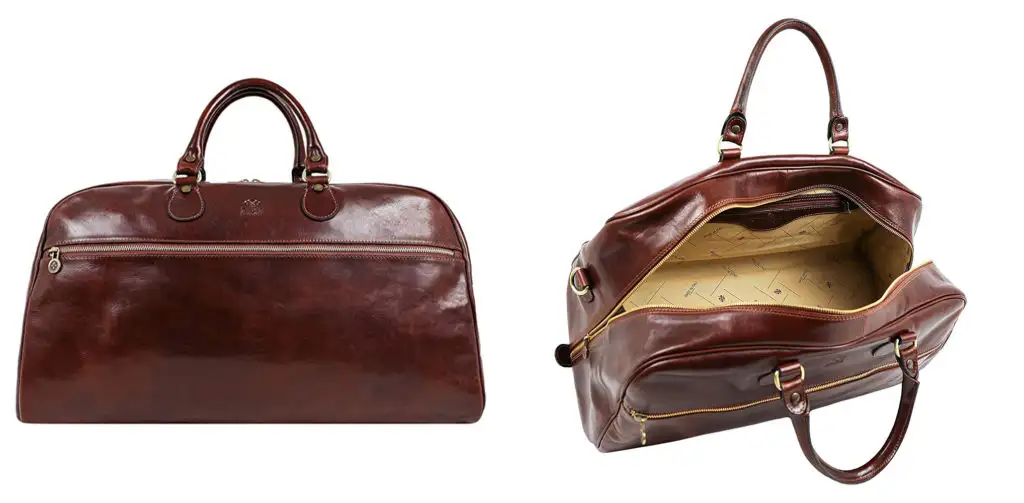 Time Resistance Full Grain Leather Duffel