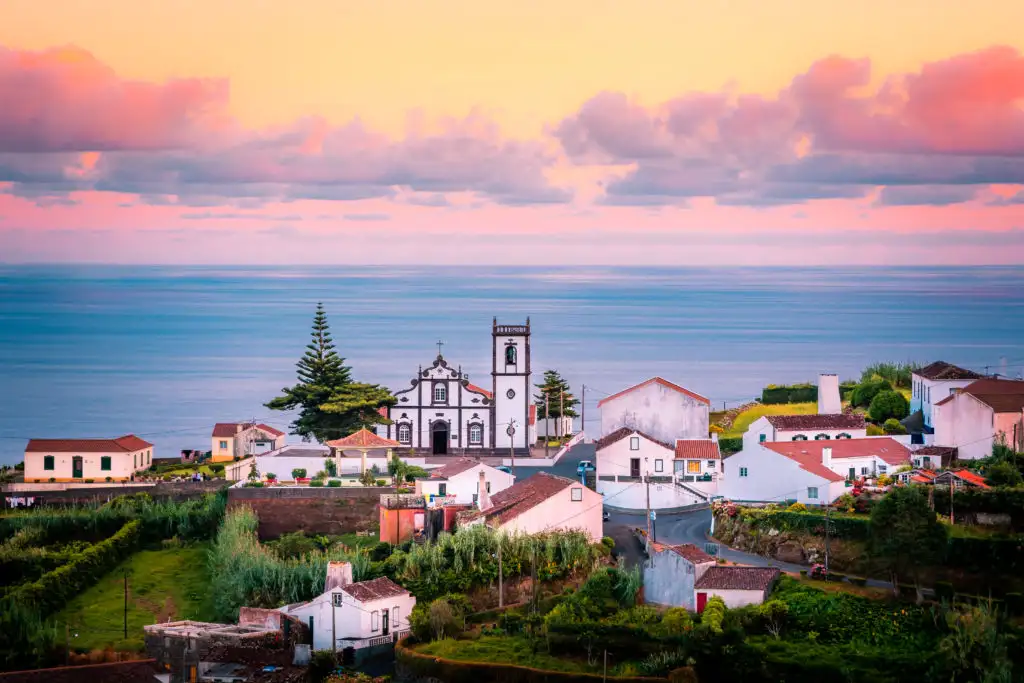 Sunset in Nordeste, Sao Miguel Island, Azores, Portugal