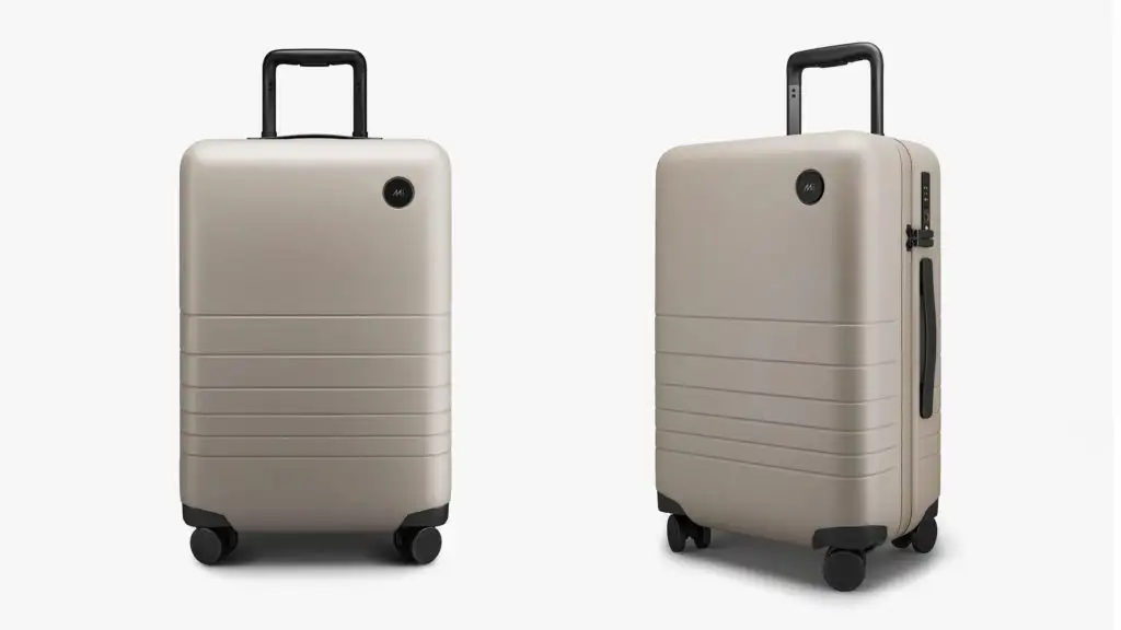 Two views of the Monos Carry-On Plus