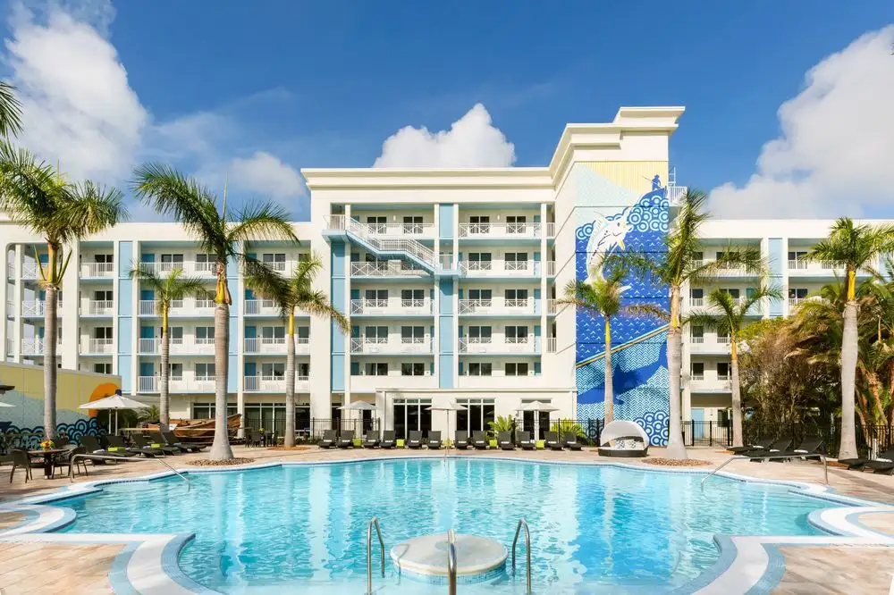 Exterior view and pool at the 24 North Hotel Key West