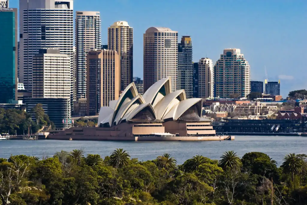 Sydney Opera house in Sydney, Australia