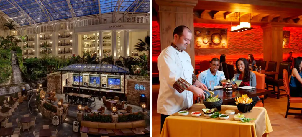 People enjoying the dining options at Gaylord Opryland Resort and Convention Center