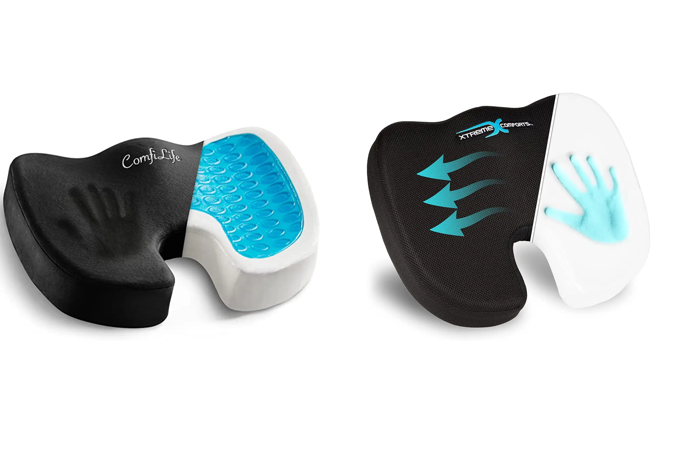 ComfiLife and XtremeComforts gel seat cushions