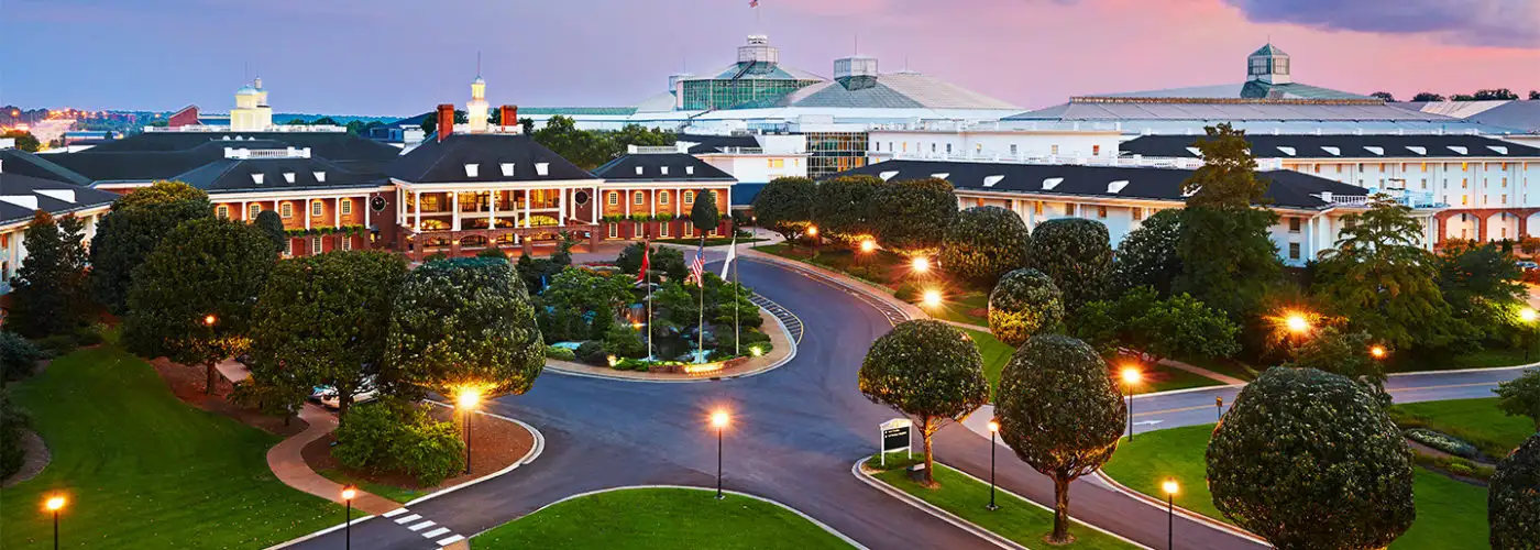 Aerial view of the Gaylord Opryland Resort and Convention Center
