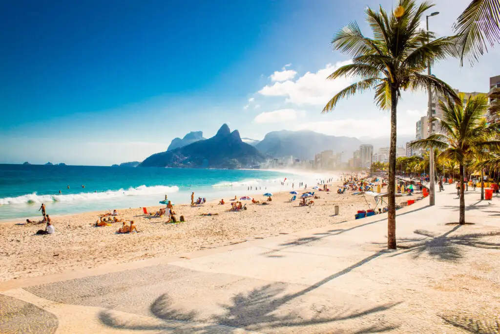 Ipanema Beach in Rio de Janeiro, Brazil