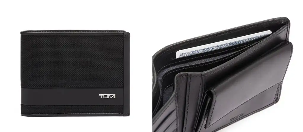 Two views of the Tumi Alpha Global Wallet
