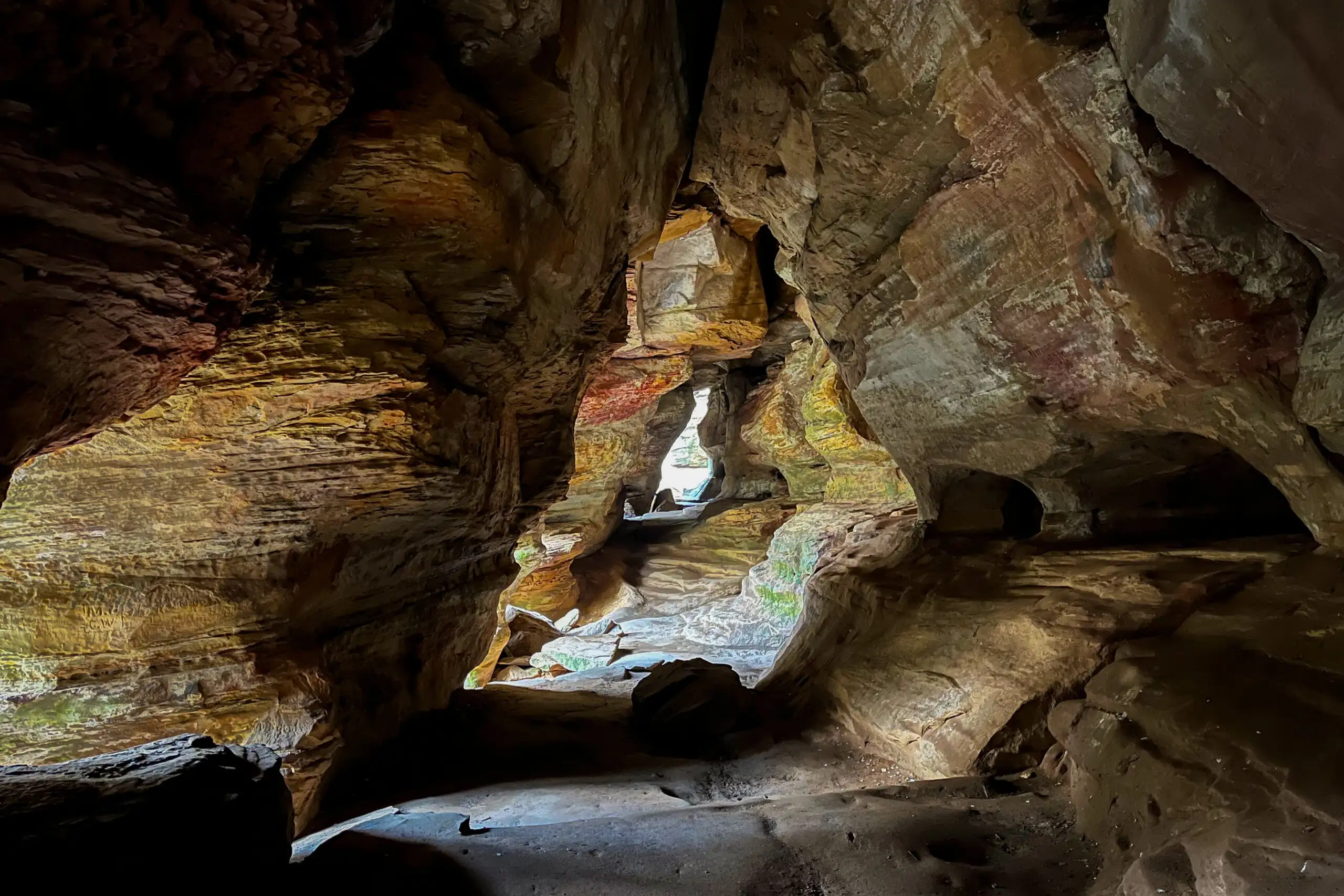 Rock House cave in Hocking Hills, Ohio, United States