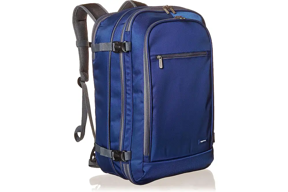 Best Basic Travel Backpack Amazon Basics Carry-On Travel Backpack on a white background