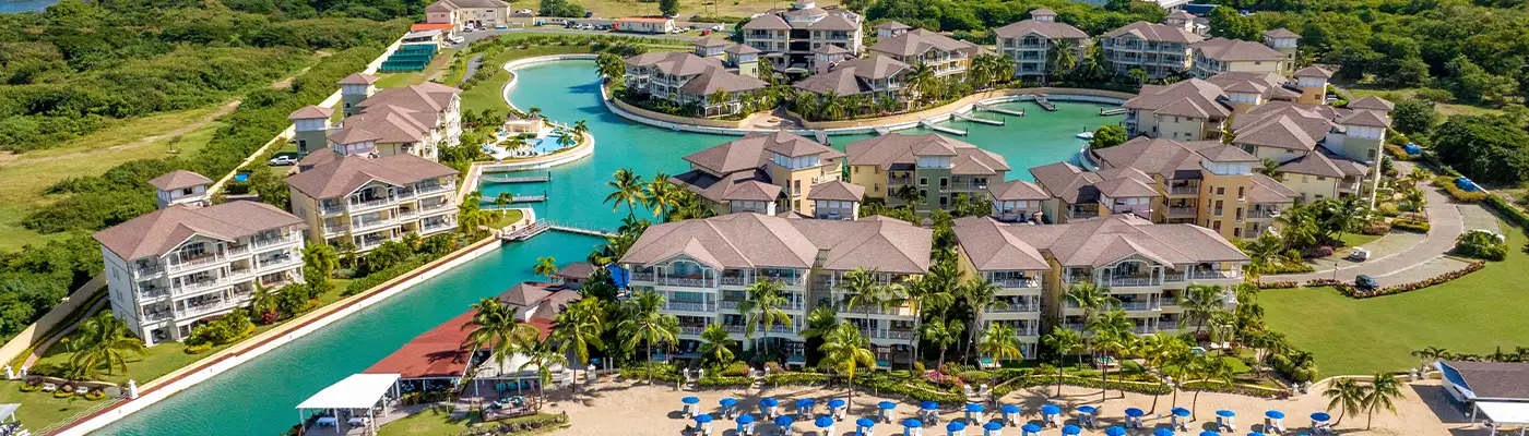 Aerial view of The Landings Resort and Spa