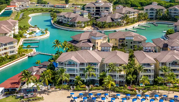 Aerial view of The Landings Resort and Spa