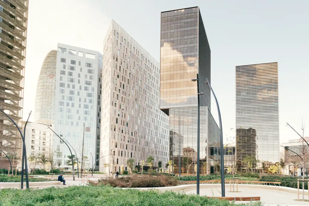 High rise buildings and offices in poble nou, Barcelona