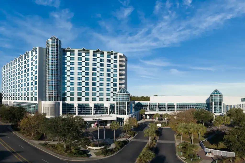 Aerial view of the Sheraton Myrtle Beach