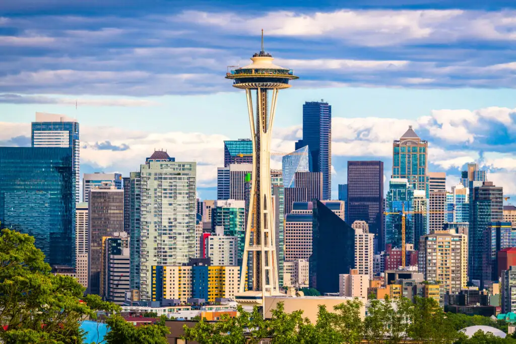 Seattle, Washington, USA skyline with Space Needle