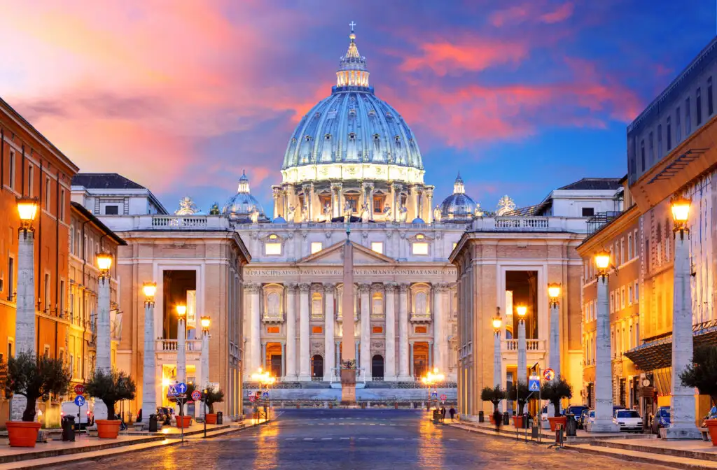 Vatican City at sunset