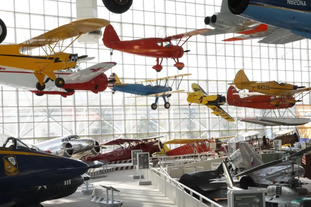 Interior of The Museum of Flight, Seattle, Washington