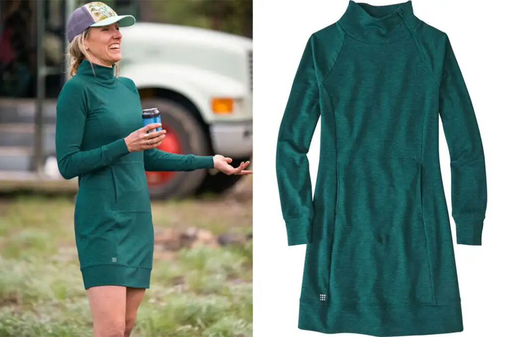 Title Nine Guthrie Dress, the Best Athletic Dress for Fall travel