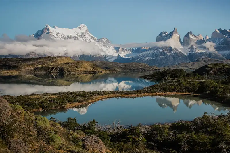 Nature of Torres del Paine National Park near the Rio Serrano Hotel & Spa