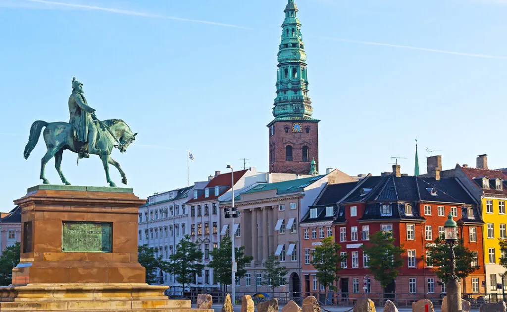Equestrian statue of Frederik VII, Copenhagen, Denmark.