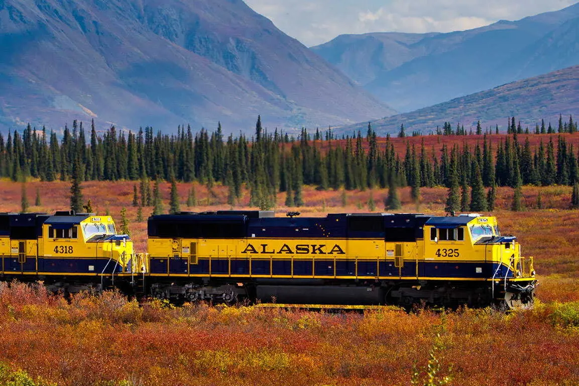 The Alaska Denali Star train